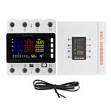 Wi-Fi лічильник електроенергії трифазний 220В 80А DIN, захист, KWS-306WF, фото 5