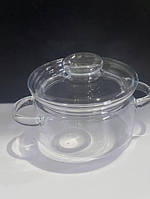 Каструлі з жаростійкого скла