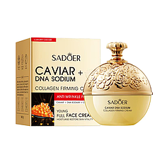 Крем для обличчя SADOER Caviar DNA Sodium Collagen Firming з ікрою та колагеном, антивіковий, зміцнювальний 30 г