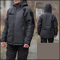 Куртка тактическая женская полиция зимняя утепленная черная куртка военная армейская теплая Police