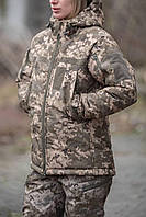 Жіноча зимова куртка тактична штурмова піксель бойова для військових куртка армійська військова утеплена