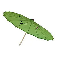 Парасолька зелений шовковий розпис