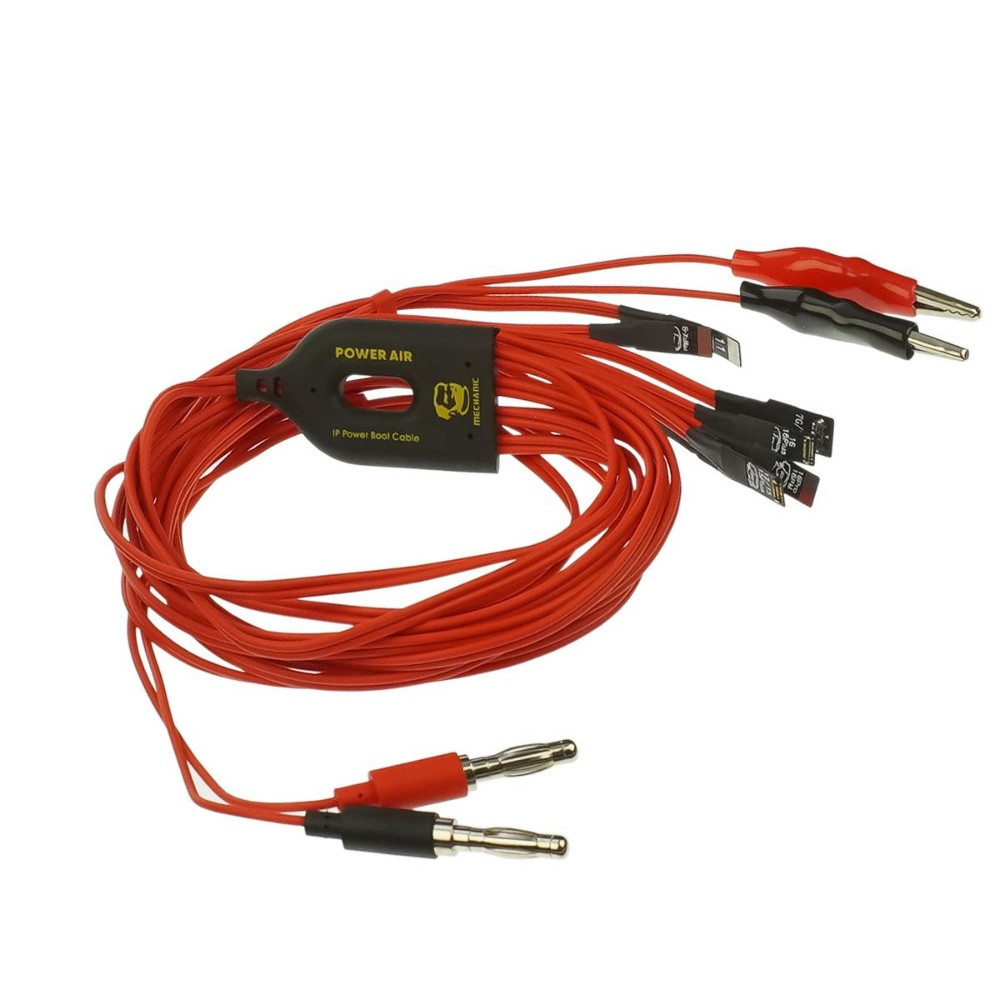 Кабелі для блоків живлення Mechanic Power Air iP16, з крокодилами та роз'ємами для під'єднання плат iPhone 7 —, фото 1