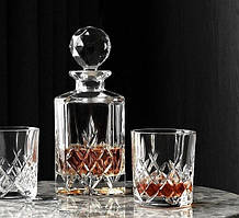 Набір для віскі Bohemia Brixton (графін 850 мл+ склянки 320 мл-6шт) 7 предметів богемське скло
