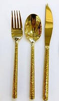 Виделка столова Оленс Денмарк золота 6 штук довжина 21 см неіржавка сталь (102-1167)
