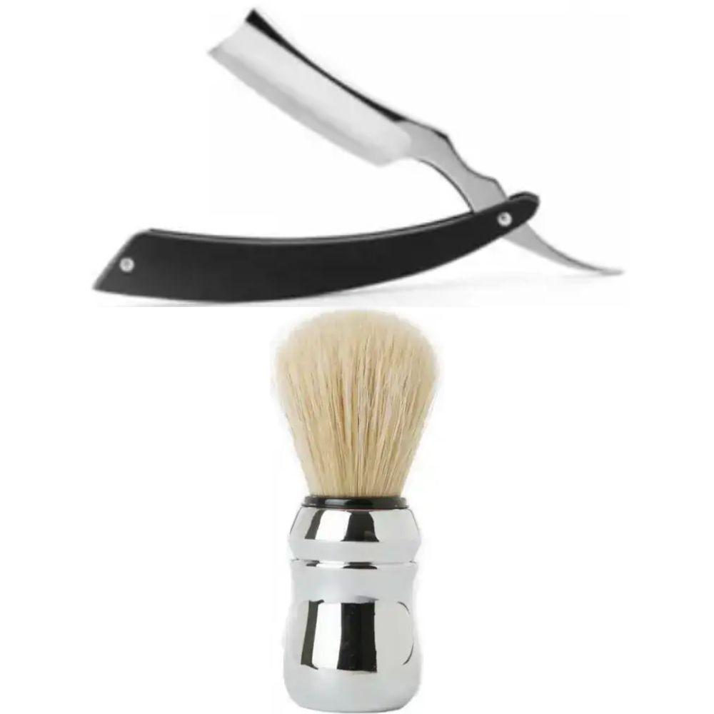 Небезпечна бритва/шавета розкладна Straight Razor + помазок для гоління Proraso професійний, фото 1