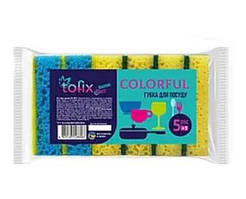 Мочалка кухонна Tofix 6 штук 10х7 см h3,5 см целюлоза (966991/50)