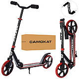 Самокат міський двоколісний для дітей від 8 років з ножним гальмом ITRIKE SR 2-010-10-B-R Чорний, фото 2