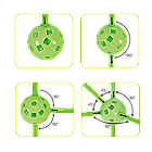 Конструктор халабуда для дітей своїми руками 51 паличка 36 кульок Ігровий намет зроби сам, фото 4