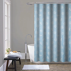 Штора для ванної з поліестеру Німеччина SCT-002-180x180 (Візерунок світло-синій)