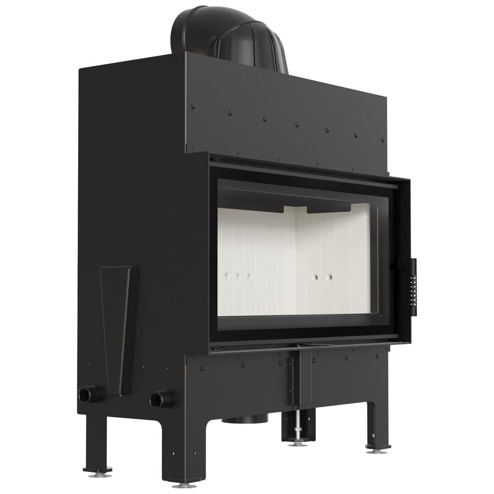 Камінна топка на дровах до 120 м² Kratki FLOKI L. Сучасне опалення зі сталі 12 кВт, фото 1