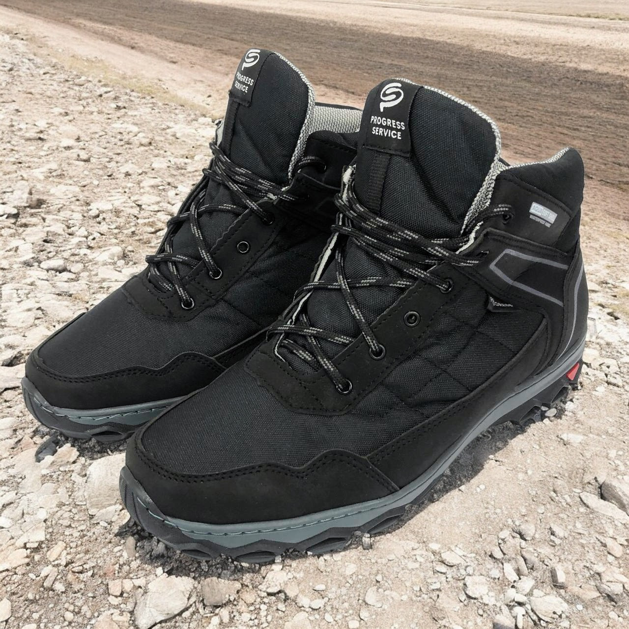 Кросівки зимові утеплені хутром, Чоловічі термоботинки, Чоловіче термо взуття, Зимові кросівки топ FA-18, фото 1