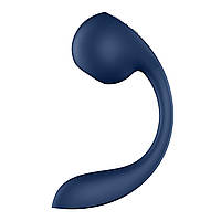 Двойной смарт вакуумный вибратор синего цвета Satisfyer Pro+ Wave 4 Connect App Nomax