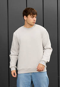 Теплий світшот Staff light gray basic fleece