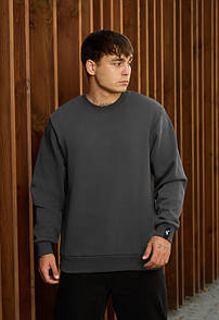 Теплий світшот Staff dark gray basic fleece