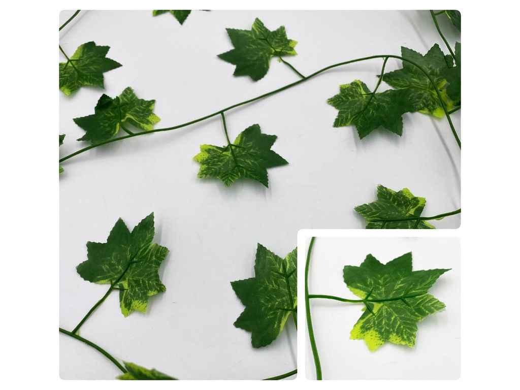 Штучна ліана зелений Клен , 4см*3,5см, L=2м пластик (29/7) ТМ КИТАЙ, фото 1