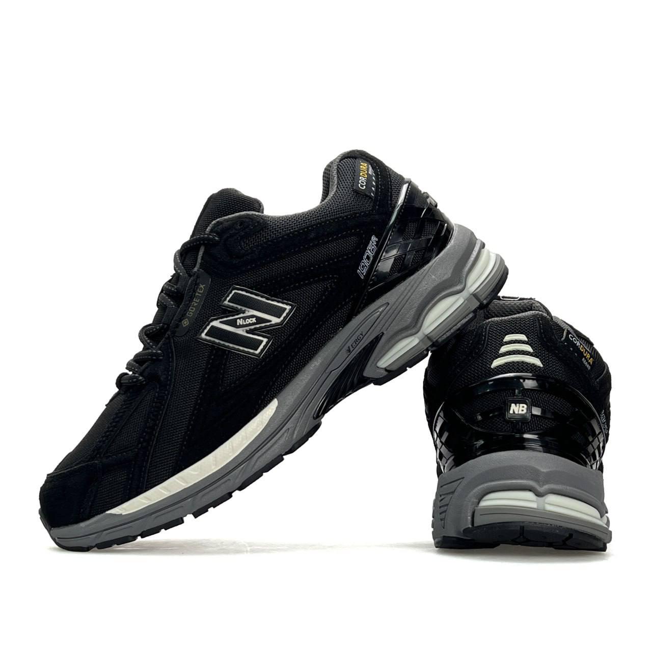 Чоловічі зимові кросівки New Balance 1906R Fur Black Grey Beige, черевики спортивні текстиль замша на хутрі. Чоловіче взуття, фото 1