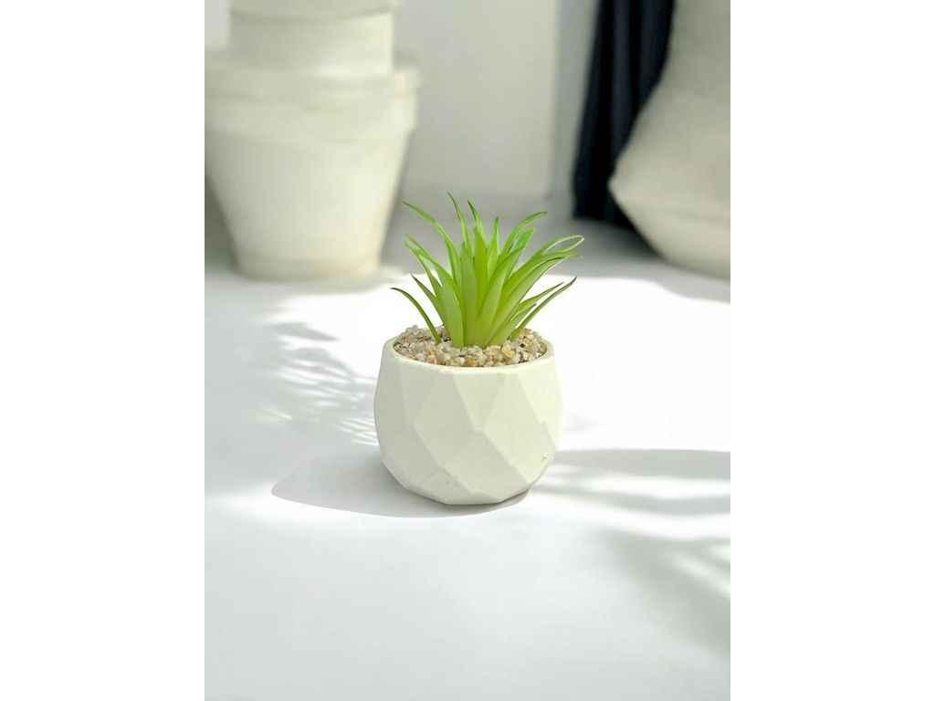 Штучний міні-сукулент в горщику м.443-43 10см ТМ SP, фото 1