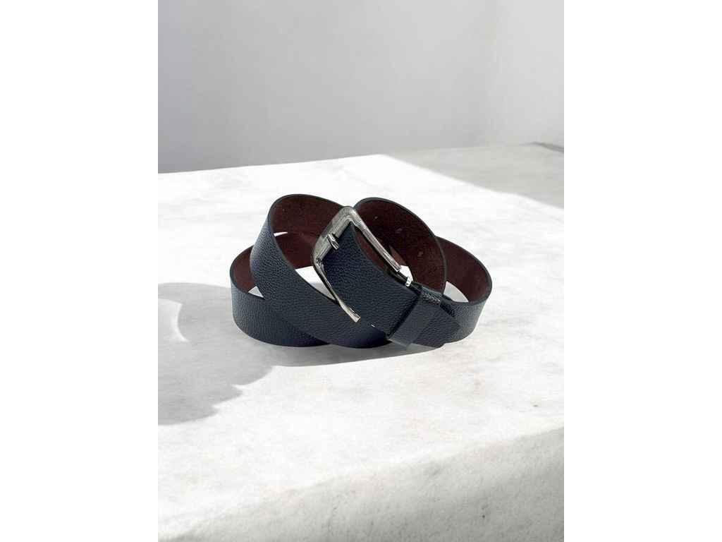 Ремінь 3,5см чорний чоловічий класичний екошкіра м.1-5 ТМ SP, фото 1