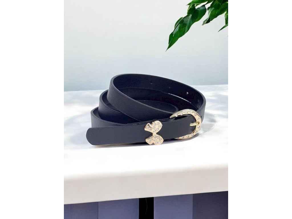 Ремінь жіночий 2см чорний екошкіракласичний м.622-10 ТМ SP, фото 1