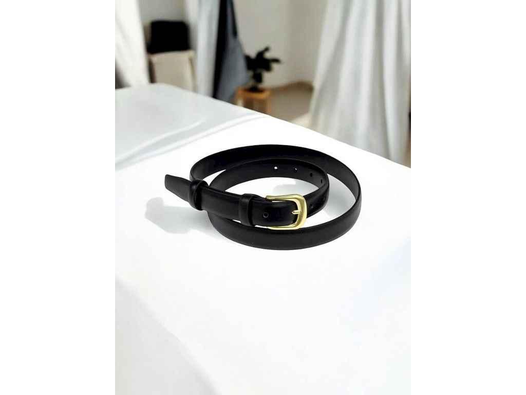 Ремінь 2,5см чорний класичний екошкіра м.PX003 ТМ SP, фото 1