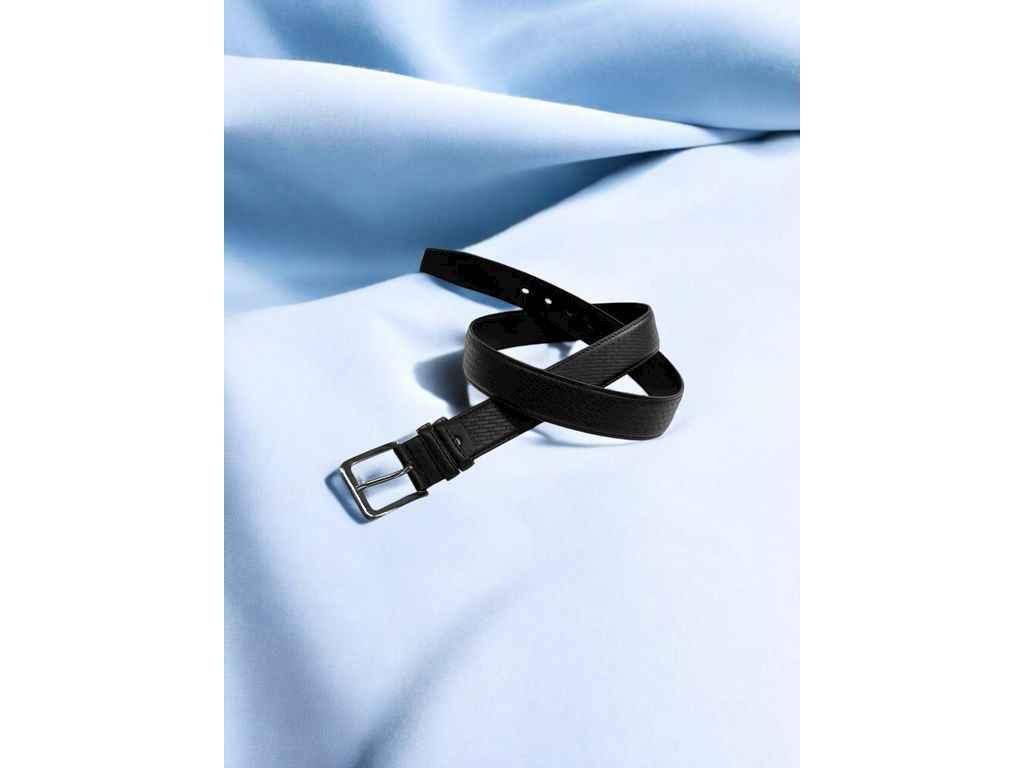 Ремінь 3,5см чорний класичний екошкіра м.420-1/7 ТМ SP, фото 1