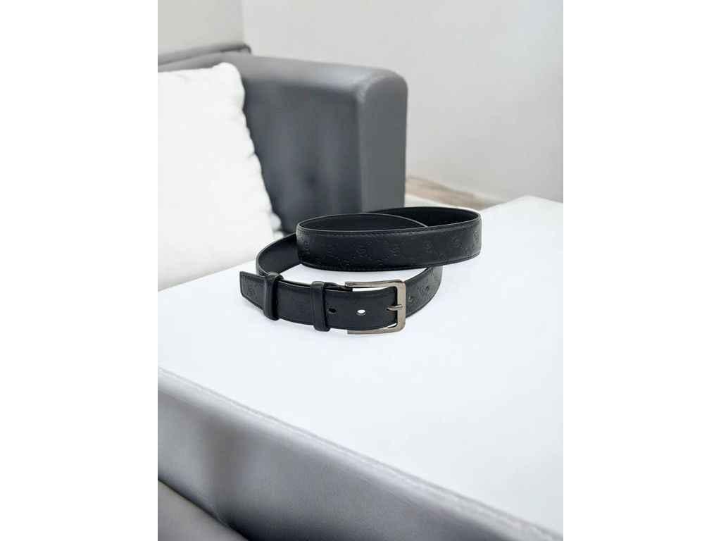 Ремінь 3,5см чорний класичний екошкіра м.420-1/8 ТМ SP, фото 1