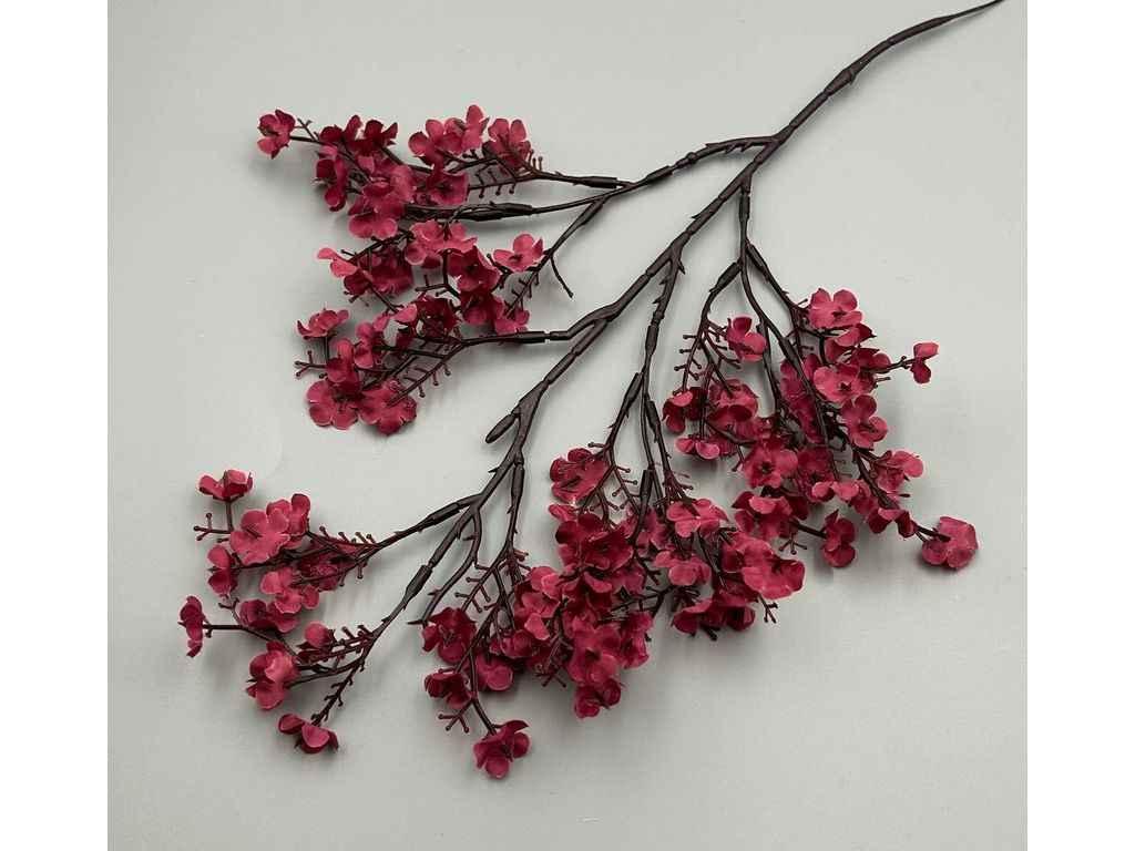 Гілка Сакура 45см 3гіл 3суц к.Ветка-Сакура-Бургунд бургунд ТМ КИТАЙ, фото 1