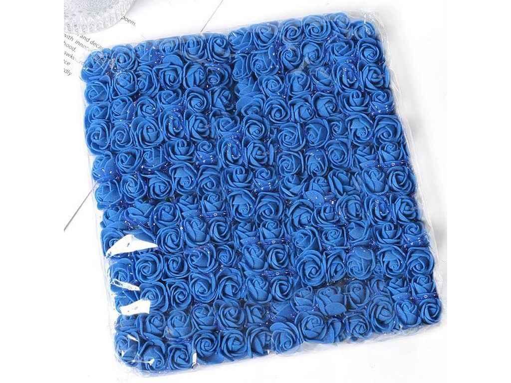 Букет Трояндочки з Фоамірана з Фатином Ø 2-2,5см .ОПТ-ПЕНА-Електрик с403 електрик 144шт ТМ КИТАЙ, фото 1