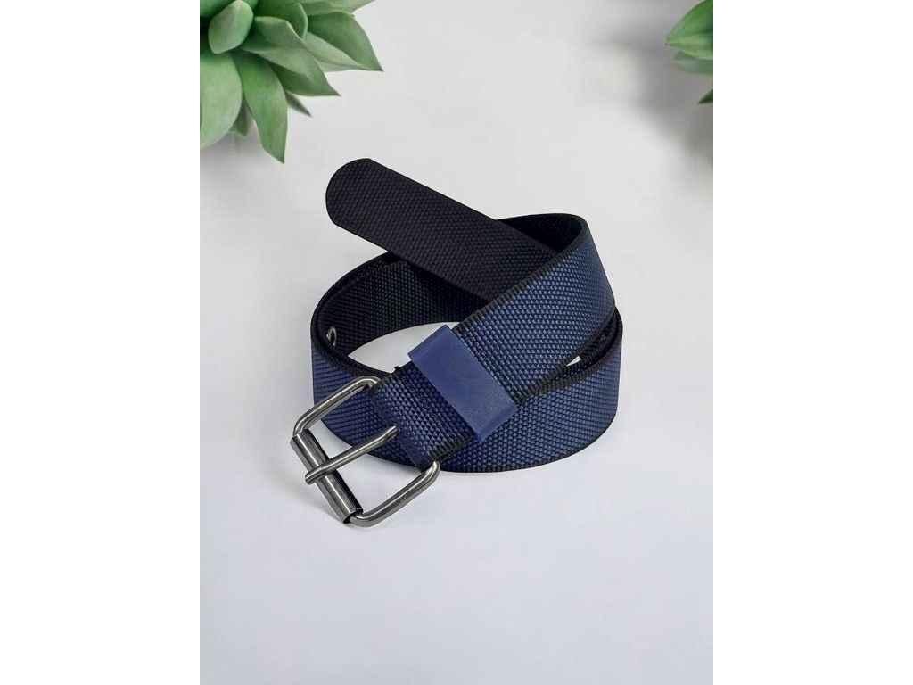Ремінь 4см синій класичний текстиль м.122-11 ТМ SP, фото 1