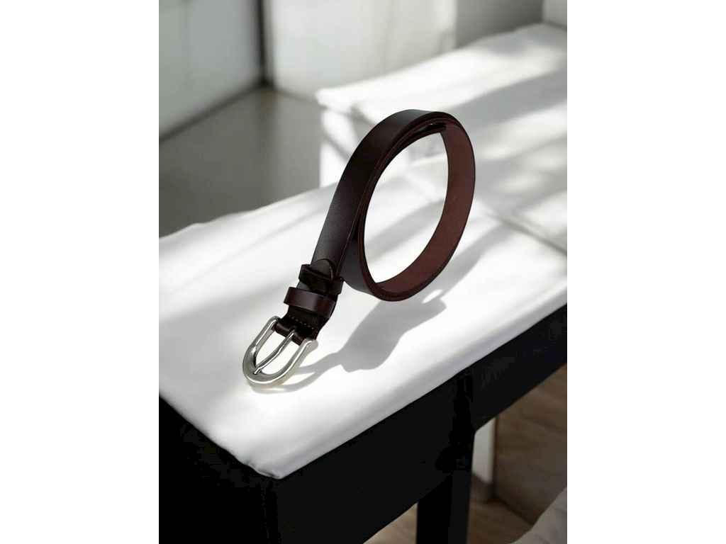 Ремінь 2см бордовий класичний шкіра м.1122 ТМ SP, фото 1