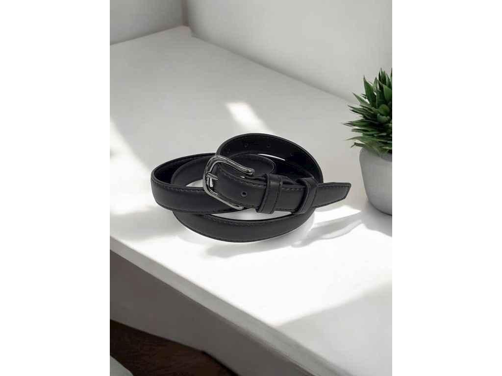 Ремінь 3см чорний класичний екошкіра м.2/1 ТМ SP, фото 1