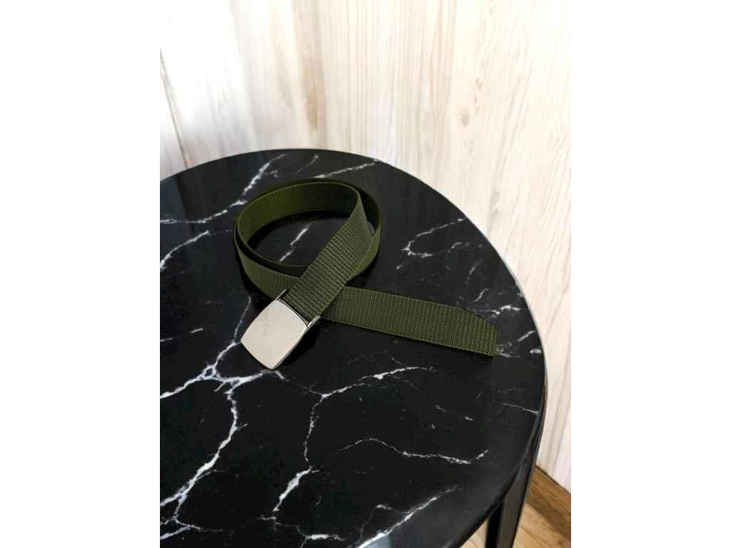 Ремінь жіночий 3,7см хакі автомат текстиль м.105-8 ТМ SP, фото 1