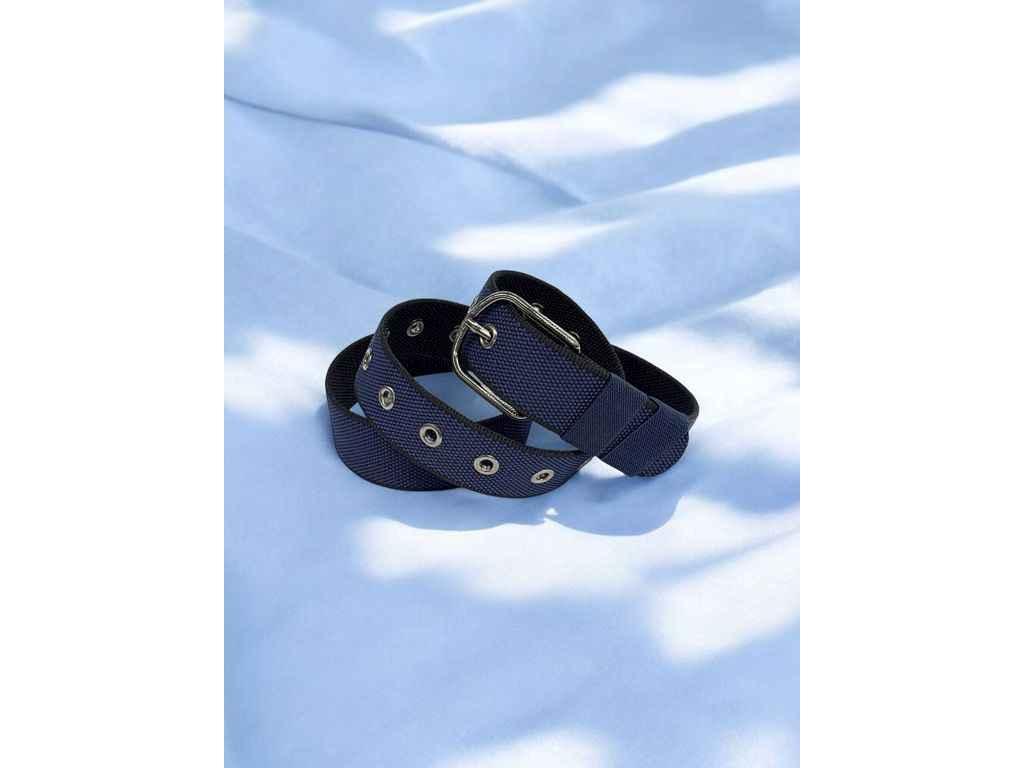 Ремінь жіночий 3,7см синій класичний текстиль м.105-6 ТМ SP, фото 1