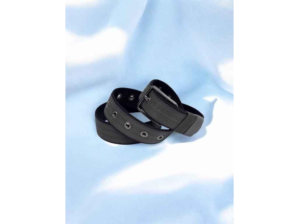 Ремінь жіночий 3,7см сірий класичний текстиль м.105-6 ТМ SP, фото 1