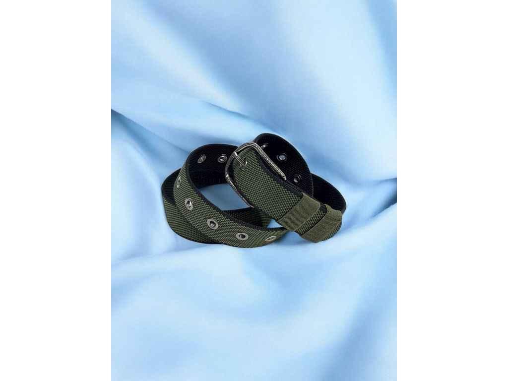 Ремінь жіночий 3,7см хакі класичний текстиль м.105-6 ТМ SP, фото 1