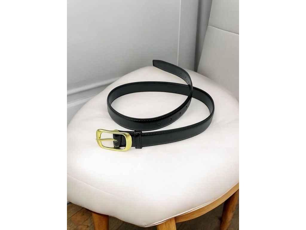 Ремінь 2,7см чорний класичний екошкіра м.008/1 ТМ SP, фото 1