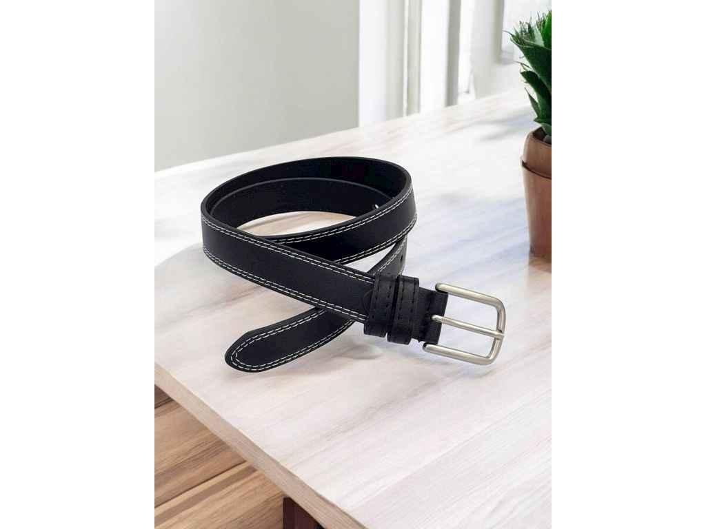 Ремінь 2,7см чорний класичний екошкіра м.1103 ТМ SP, фото 1