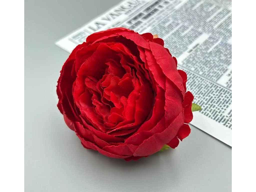 Головки штучних квітів червоний Півонія Ø8см (183) ТМ КИТАЙ, фото 1