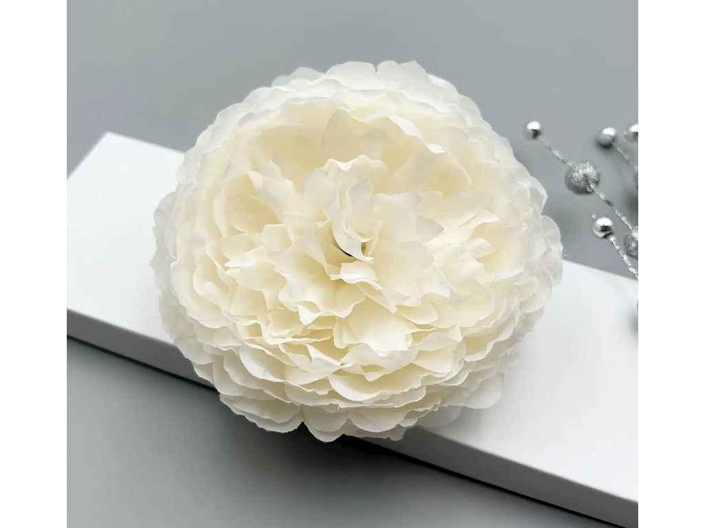 Головки штучних квітів білий Хризантема Ø12см (188) ТМ КИТАЙ, фото 1