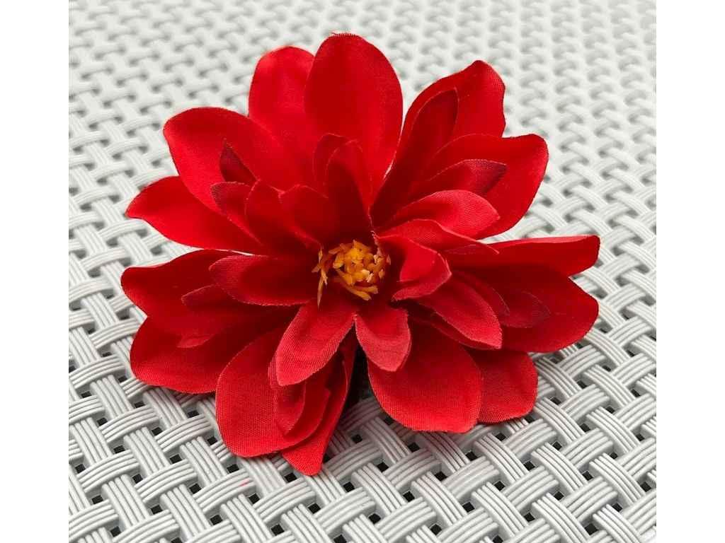 Головки штучних квітів червоний Жоржина Ø8см (152) ТМ КИТАЙ, фото 1