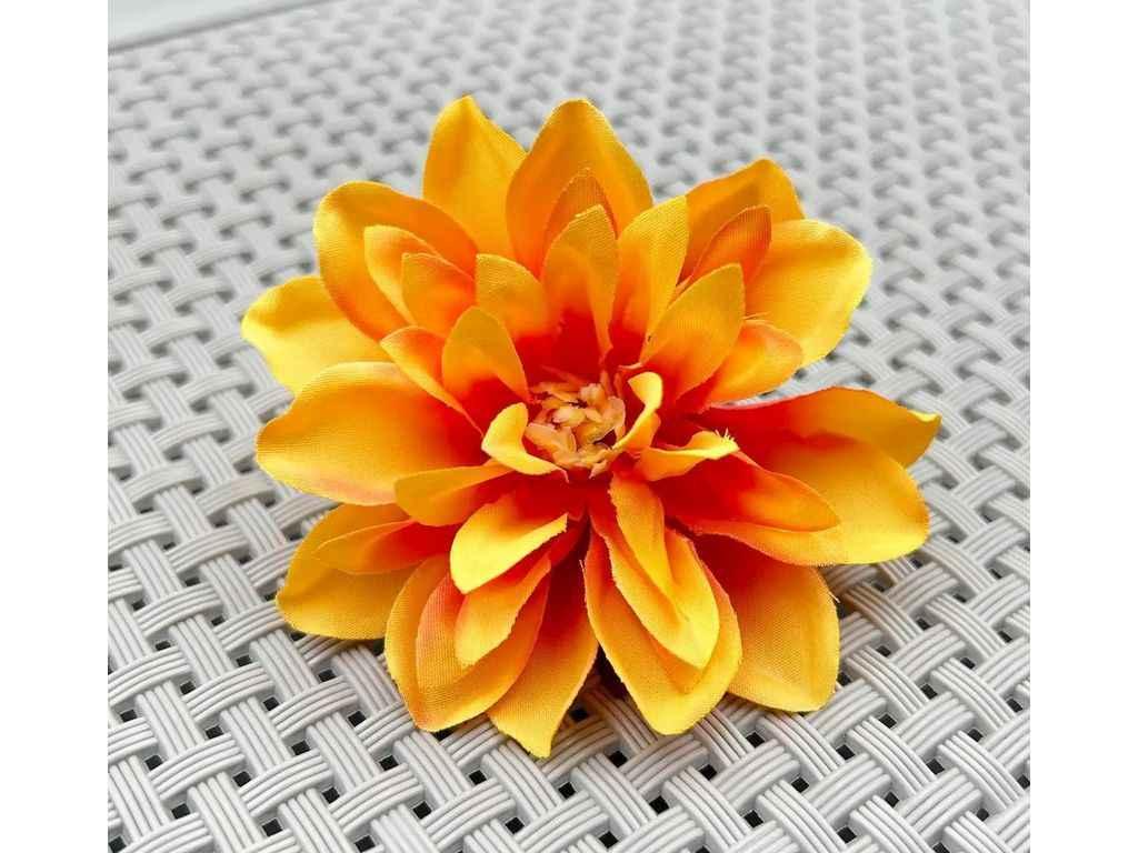 Головки штучних квітів помаранчевий Жоржина Ø8см (153) ТМ КИТАЙ, фото 1