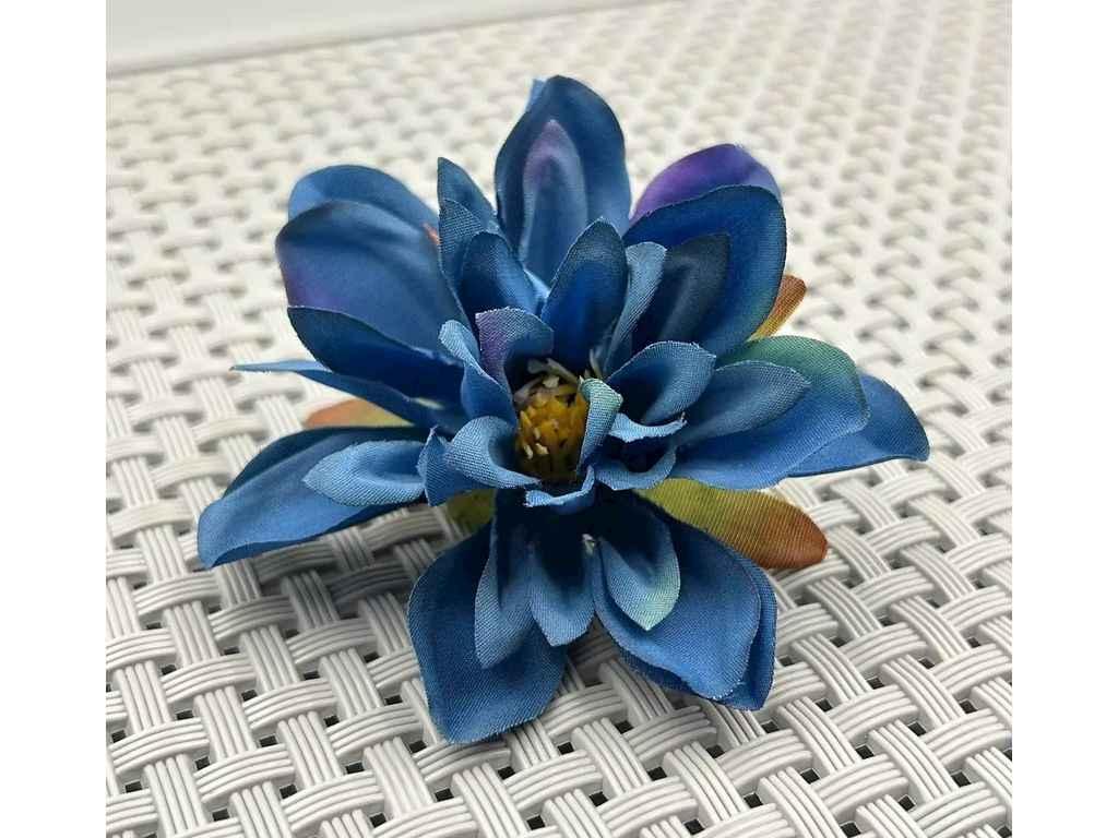 Головки штучних квітів темно-синій Жоржина Ø8см (160) ТМ КИТАЙ, фото 1