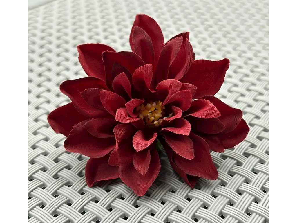 Головки штучних квітів бордовий Жоржина Ø8см (155) ТМ КИТАЙ, фото 1