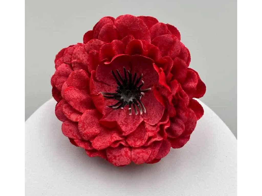 Головки штучних квітів червоний Мак Ø6см (161) ТМ КИТАЙ, фото 1