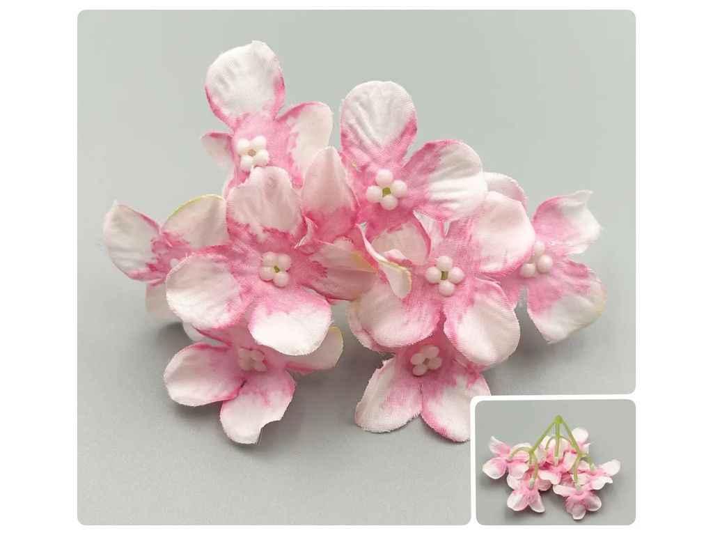 Штучні квіти рожевий Гортензія 8см (176) ТМ КИТАЙ, фото 1