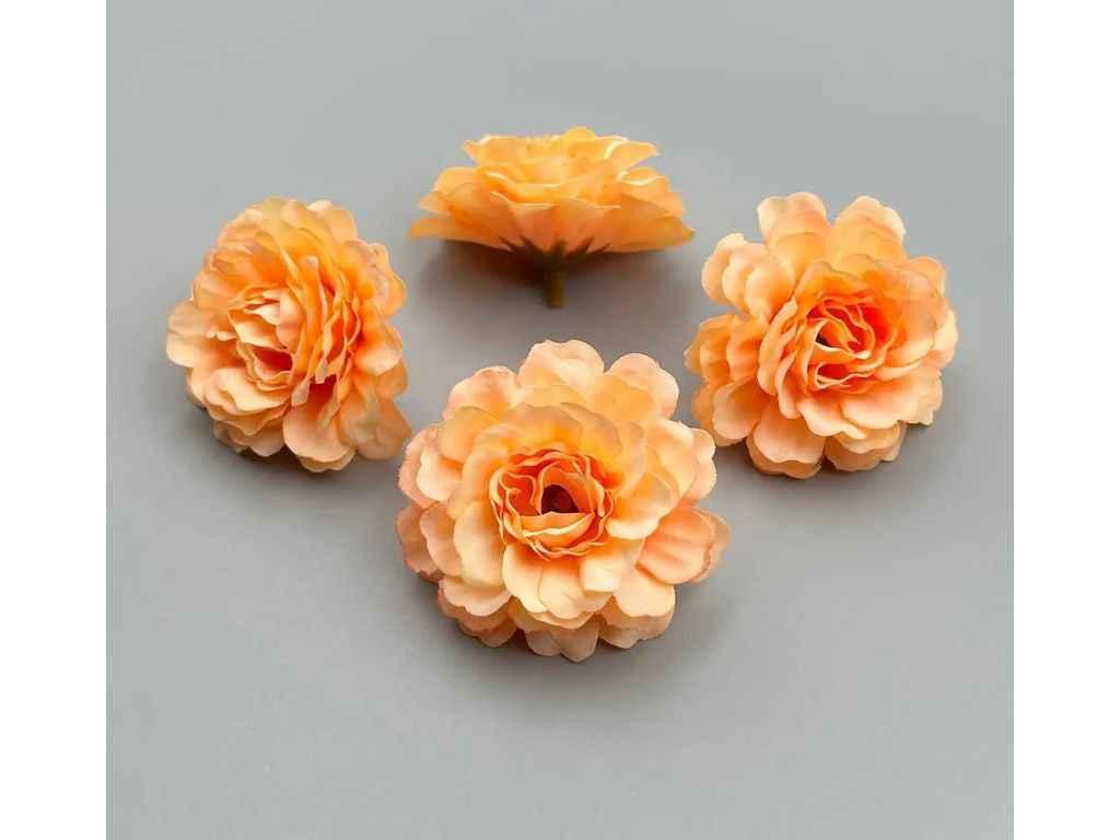Головки штучних квітів світло-помаранчевий Азалія Ø5см (089) ТМ КИТАЙ, фото 1