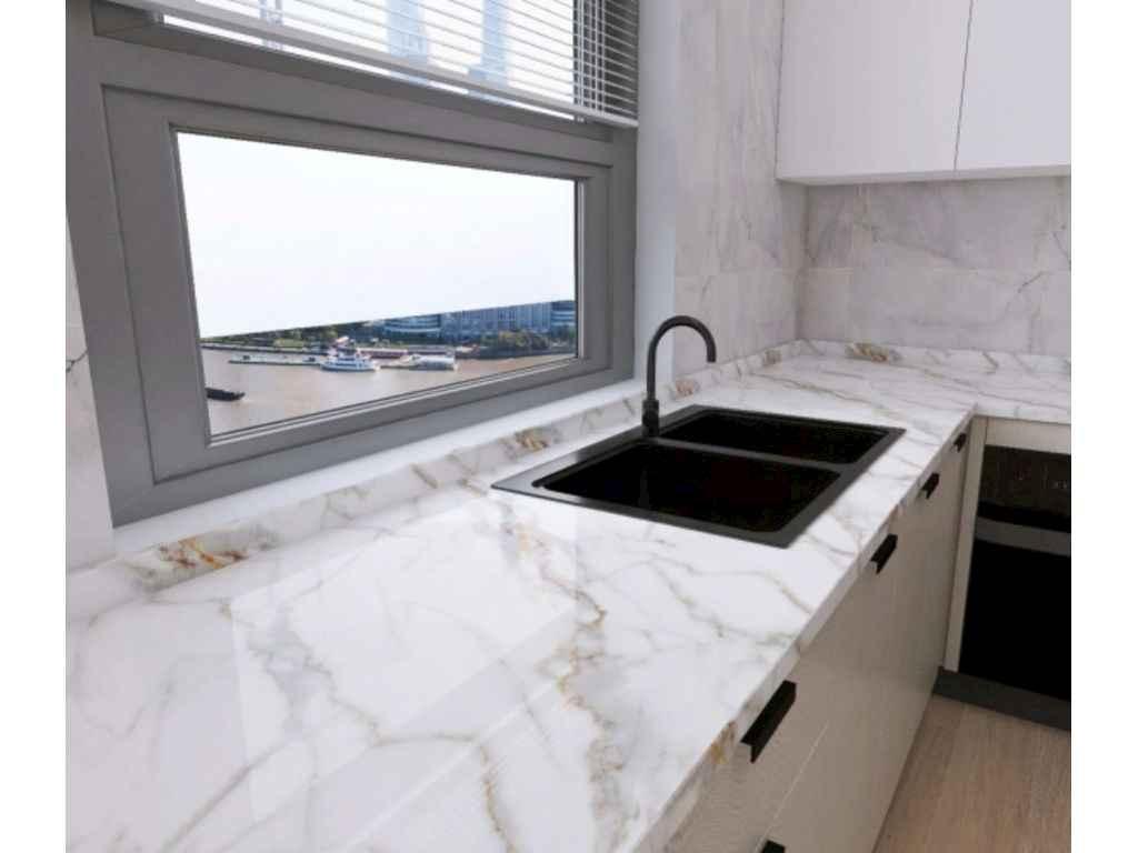 Плівка на самоклейці 60см * 10м Маслостійка під мармур МА058 ТМ D-C-Fix, фото 1