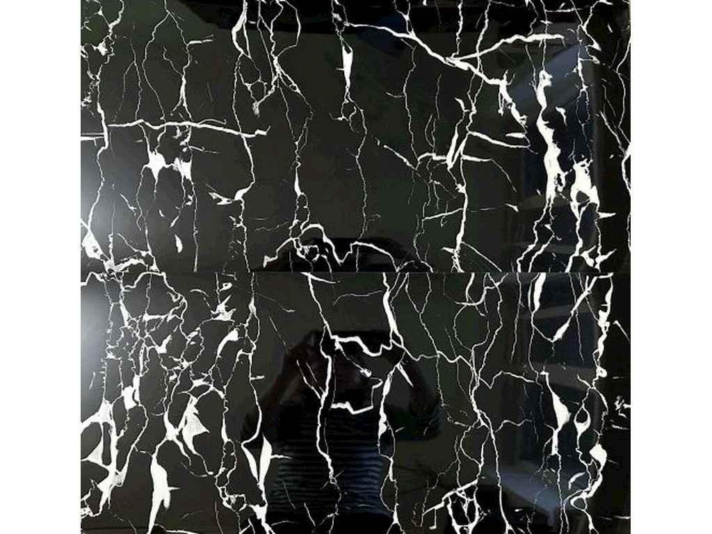 Самоклеюча PET панель 600*300мм FC7008 (чорний мармур) ТМ D-C-Fix, фото 1