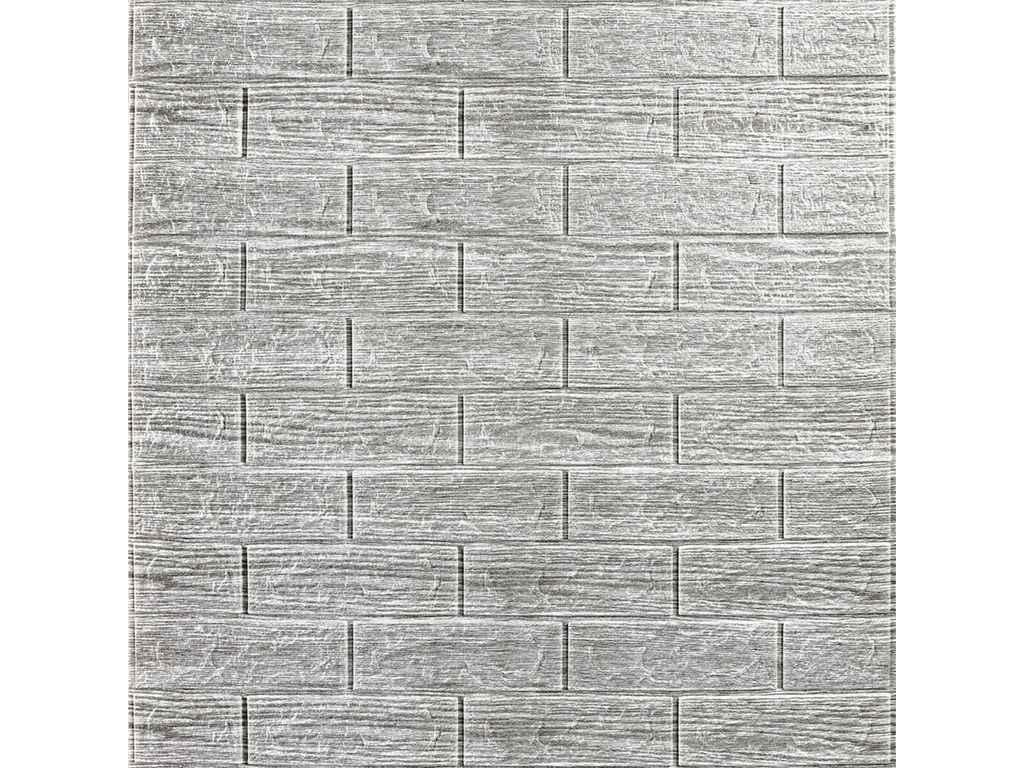 Панель стінова 3D 770 * 700 * 5мм 183 Цегла каво-білий дерево (D) SW-00000488 ТМ STICKER WALL, фото 1